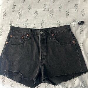Levi's Black Jean Shorts for Women